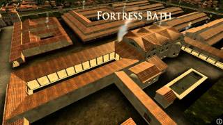 Animation of ancient Roman Fort in Caerleon Wales [upl. by Esinyl]