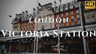 London Victoria Station Walk Through England 4K [upl. by Akinak]