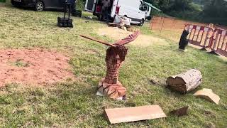 A fabulous range of wooden sculpture at Caerleon festival 2024 [upl. by Kiri]