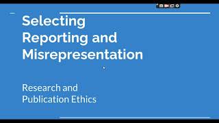 Selective Reporting and Misrepresentation of data Research and Publication ethics Phd coursework [upl. by Sander]